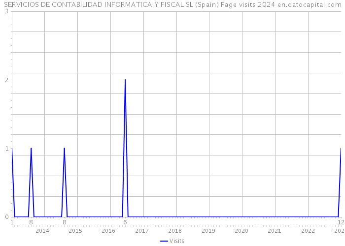 SERVICIOS DE CONTABILIDAD INFORMATICA Y FISCAL SL (Spain) Page visits 2024 