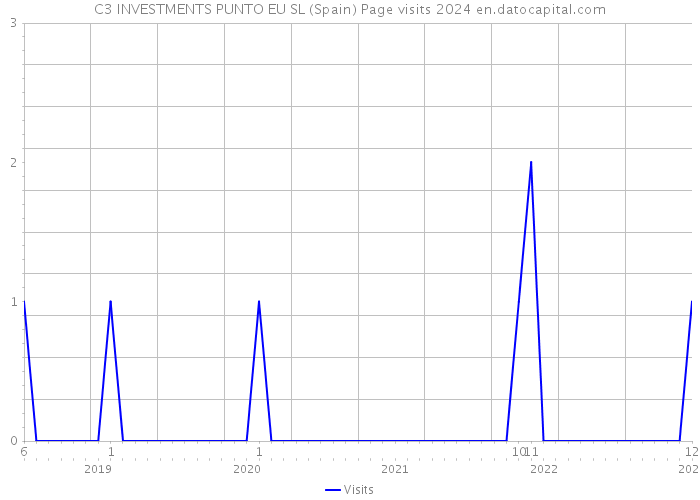 C3 INVESTMENTS PUNTO EU SL (Spain) Page visits 2024 
