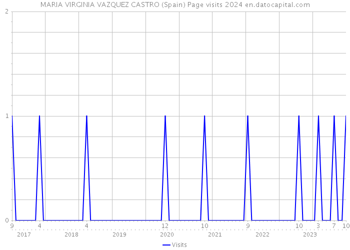 MARIA VIRGINIA VAZQUEZ CASTRO (Spain) Page visits 2024 