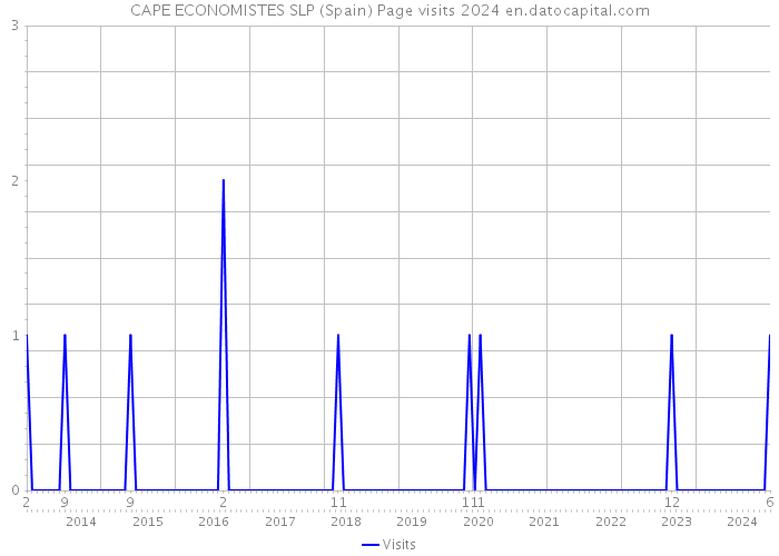 CAPE ECONOMISTES SLP (Spain) Page visits 2024 
