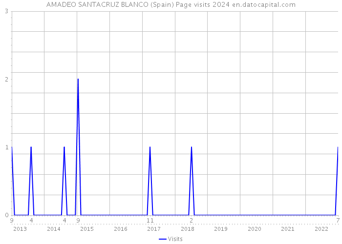 AMADEO SANTACRUZ BLANCO (Spain) Page visits 2024 