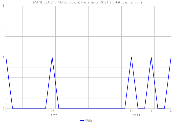 GRANDEZA DIVINO SL (Spain) Page visits 2024 