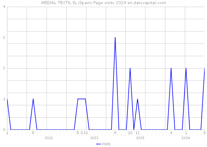 MEDIAL TEXTIL SL (Spain) Page visits 2024 