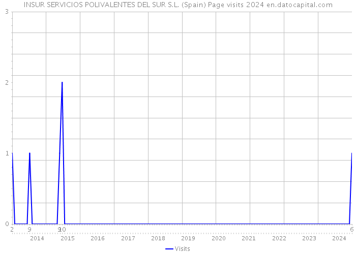 INSUR SERVICIOS POLIVALENTES DEL SUR S.L. (Spain) Page visits 2024 