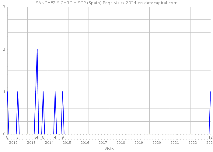 SANCHEZ Y GARCIA SCP (Spain) Page visits 2024 
