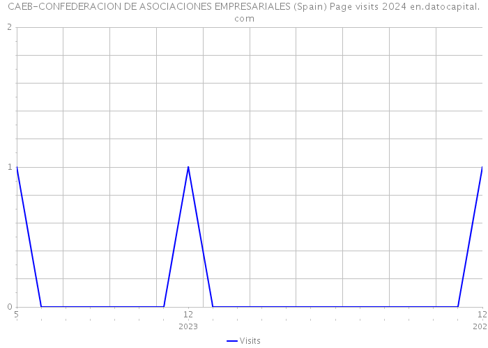 CAEB-CONFEDERACION DE ASOCIACIONES EMPRESARIALES (Spain) Page visits 2024 