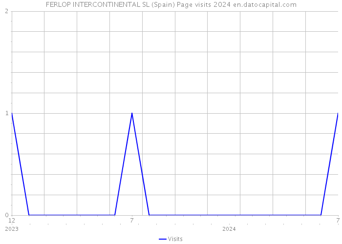 FERLOP INTERCONTINENTAL SL (Spain) Page visits 2024 