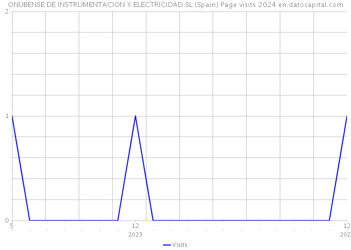ONUBENSE DE INSTRUMENTACION Y ELECTRICIDAD SL (Spain) Page visits 2024 