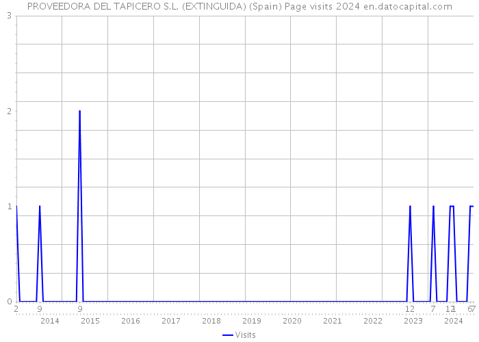 PROVEEDORA DEL TAPICERO S.L. (EXTINGUIDA) (Spain) Page visits 2024 