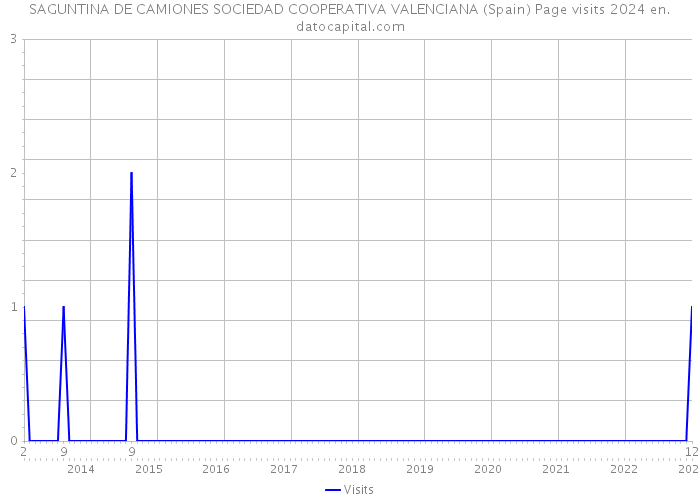 SAGUNTINA DE CAMIONES SOCIEDAD COOPERATIVA VALENCIANA (Spain) Page visits 2024 