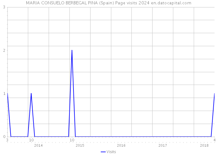 MARIA CONSUELO BERBEGAL PINA (Spain) Page visits 2024 