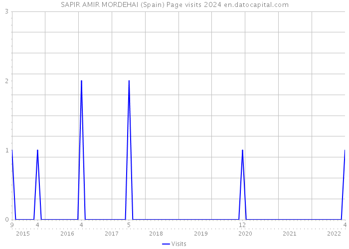 SAPIR AMIR MORDEHAI (Spain) Page visits 2024 