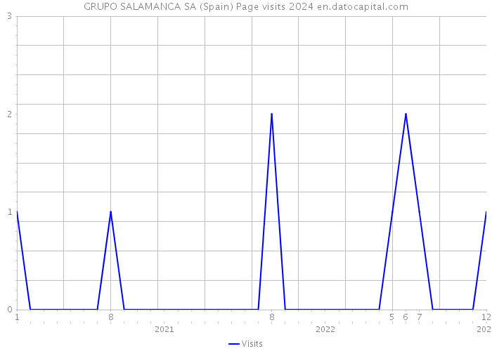 GRUPO SALAMANCA SA (Spain) Page visits 2024 