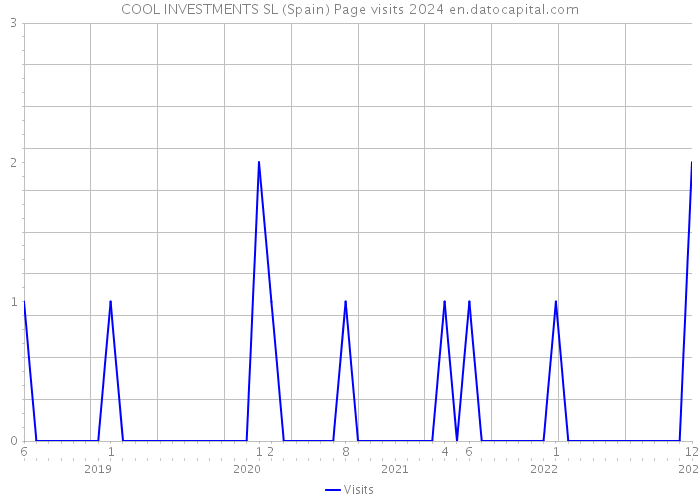 COOL INVESTMENTS SL (Spain) Page visits 2024 