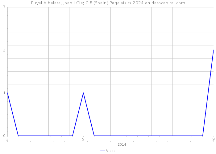 Puyal Albalate, Joan i Cia; C.B (Spain) Page visits 2024 