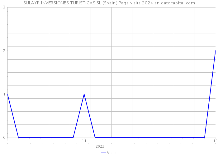 SULAYR INVERSIONES TURISTICAS SL (Spain) Page visits 2024 