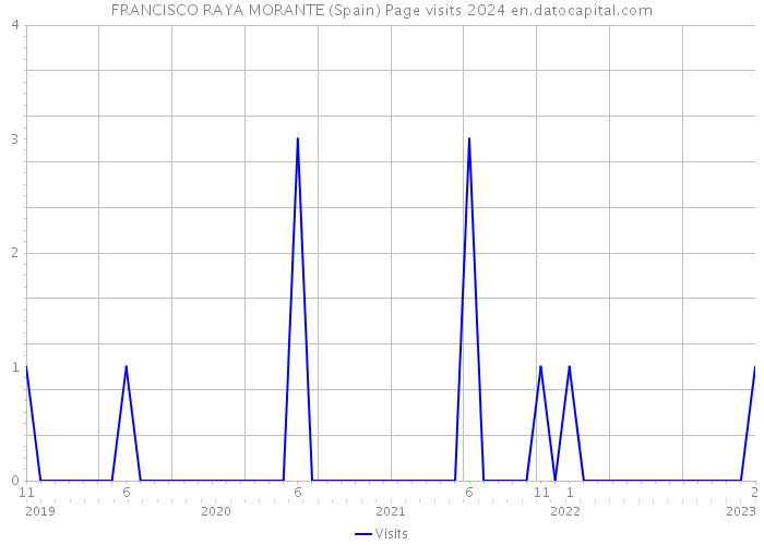 FRANCISCO RAYA MORANTE (Spain) Page visits 2024 