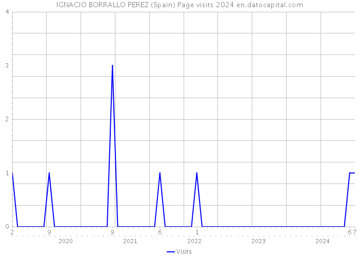 IGNACIO BORRALLO PEREZ (Spain) Page visits 2024 