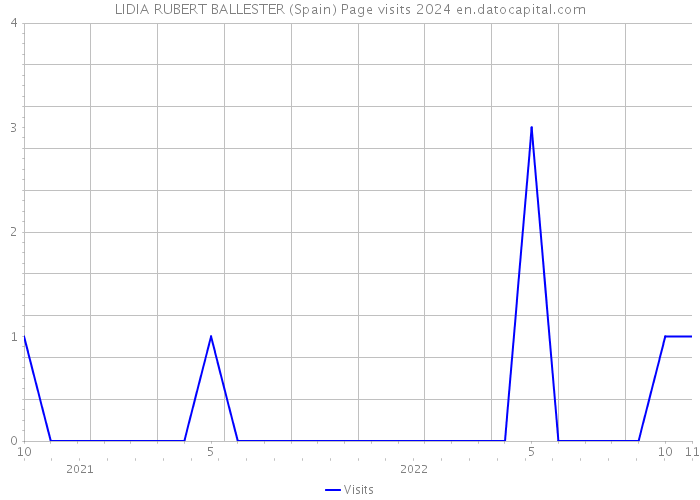 LIDIA RUBERT BALLESTER (Spain) Page visits 2024 