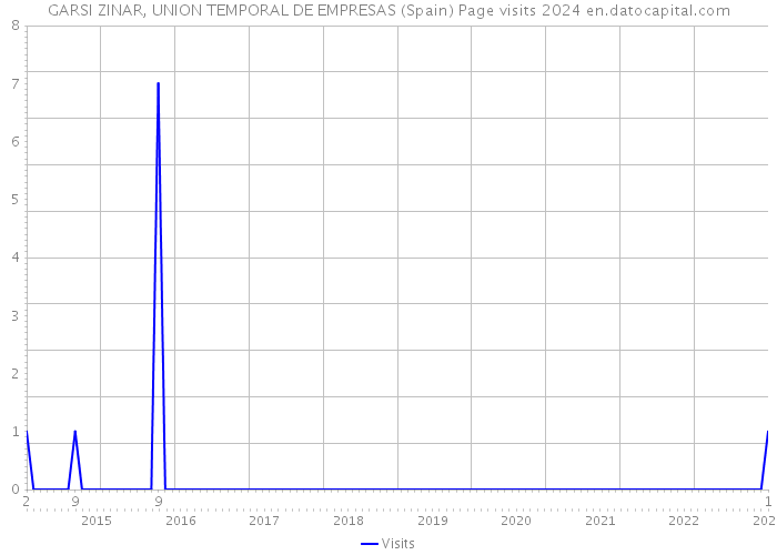 GARSI ZINAR, UNION TEMPORAL DE EMPRESAS (Spain) Page visits 2024 