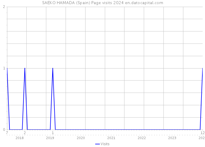 SAEKO HAMADA (Spain) Page visits 2024 