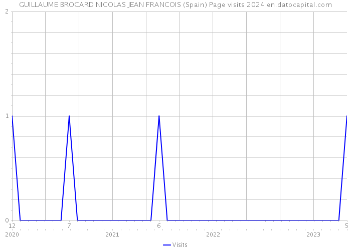 GUILLAUME BROCARD NICOLAS JEAN FRANCOIS (Spain) Page visits 2024 