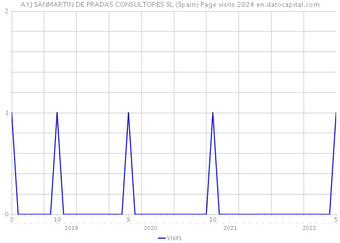 AYJ SANMARTIN DE PRADAS CONSULTORES SL (Spain) Page visits 2024 