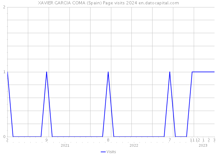 XAVIER GARCIA COMA (Spain) Page visits 2024 