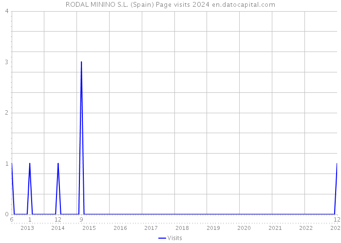 RODAL MININO S.L. (Spain) Page visits 2024 