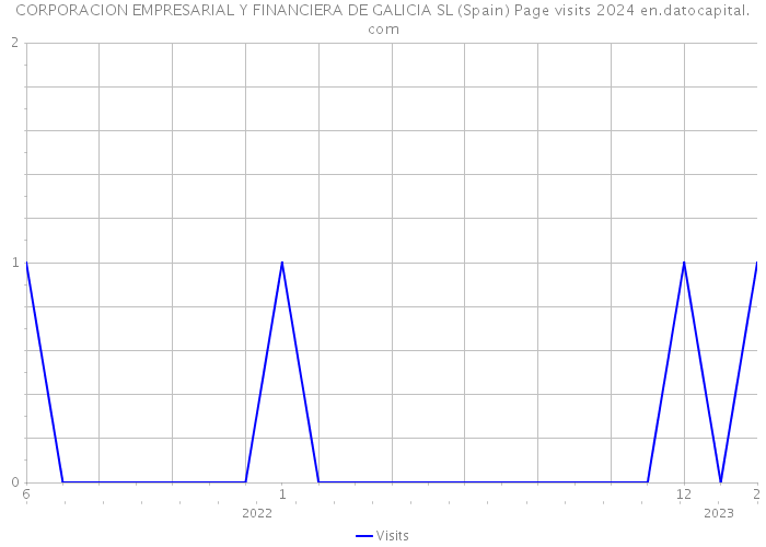 CORPORACION EMPRESARIAL Y FINANCIERA DE GALICIA SL (Spain) Page visits 2024 