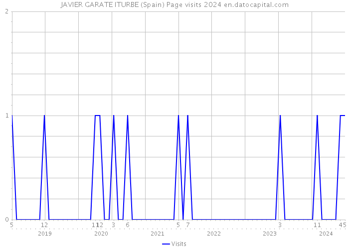JAVIER GARATE ITURBE (Spain) Page visits 2024 