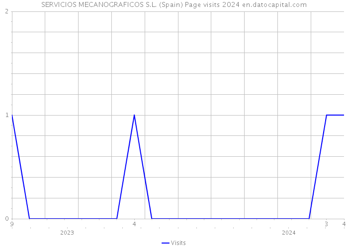 SERVICIOS MECANOGRAFICOS S.L. (Spain) Page visits 2024 