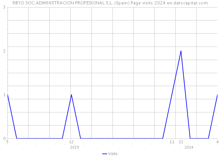 RBYO SOC.ADMINISTRACION PROFESIONAL S.L. (Spain) Page visits 2024 