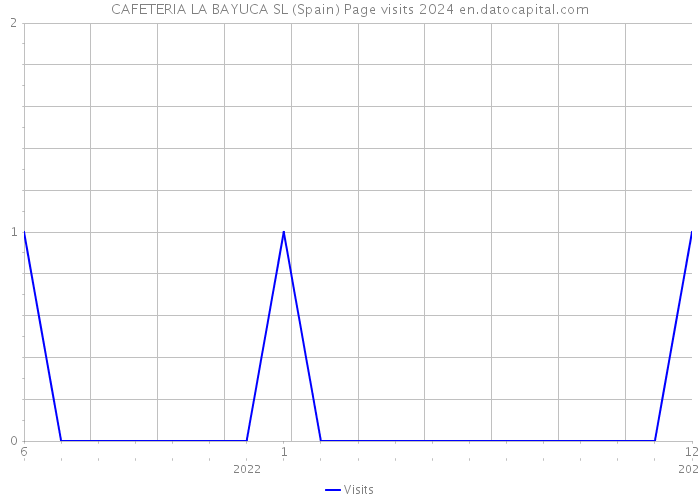 CAFETERIA LA BAYUCA SL (Spain) Page visits 2024 