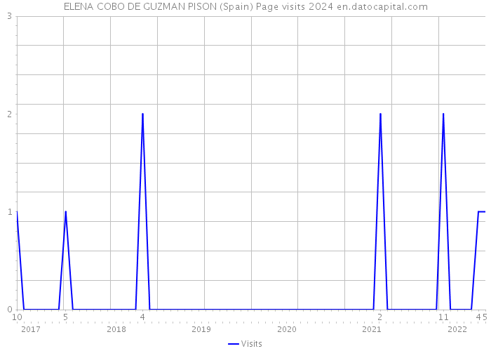 ELENA COBO DE GUZMAN PISON (Spain) Page visits 2024 