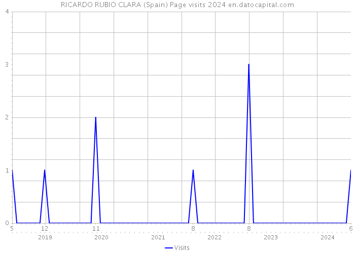 RICARDO RUBIO CLARA (Spain) Page visits 2024 