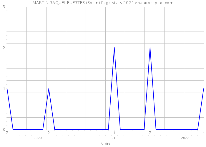 MARTIN RAQUEL FUERTES (Spain) Page visits 2024 
