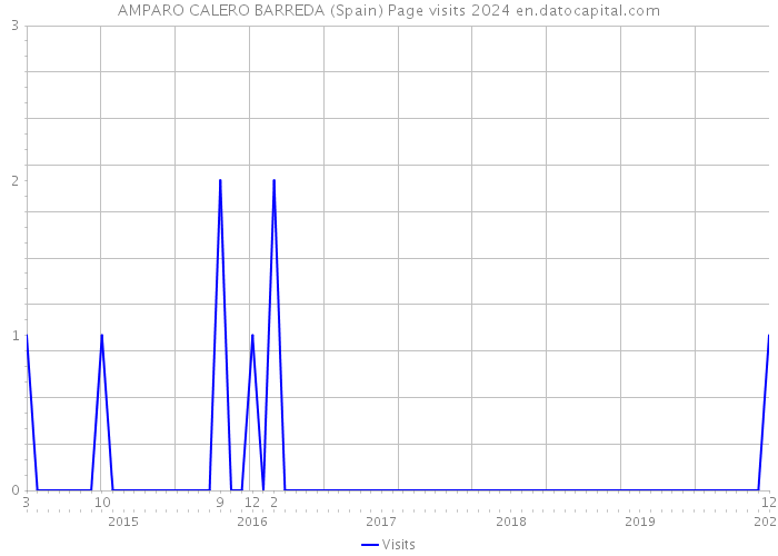 AMPARO CALERO BARREDA (Spain) Page visits 2024 