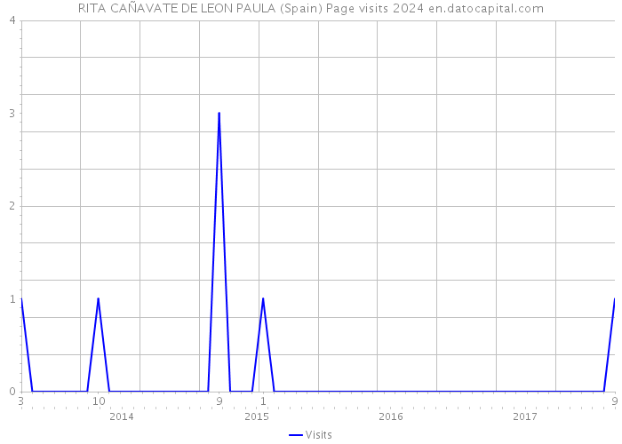 RITA CAÑAVATE DE LEON PAULA (Spain) Page visits 2024 