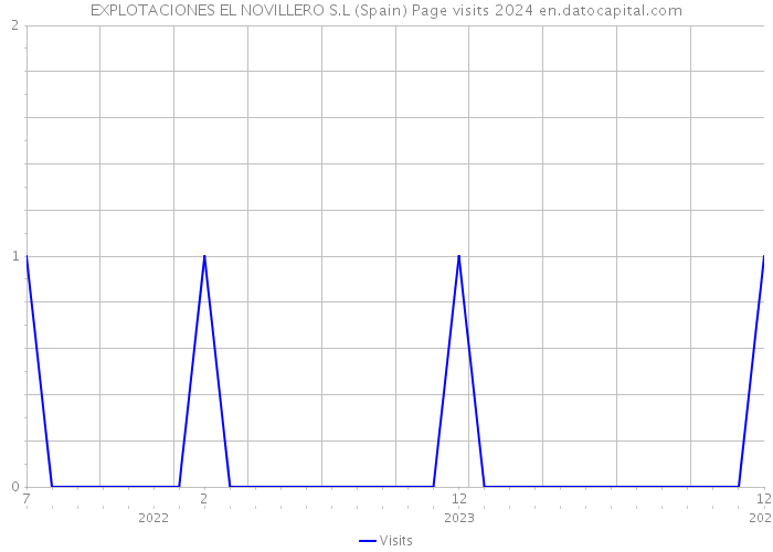 EXPLOTACIONES EL NOVILLERO S.L (Spain) Page visits 2024 