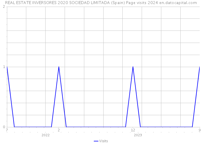 REAL ESTATE INVERSORES 2020 SOCIEDAD LIMITADA (Spain) Page visits 2024 