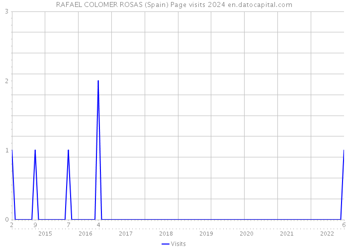 RAFAEL COLOMER ROSAS (Spain) Page visits 2024 