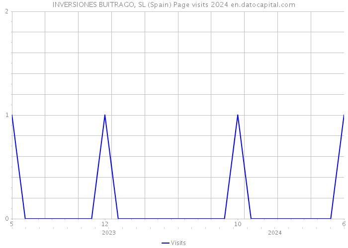 INVERSIONES BUITRAGO, SL (Spain) Page visits 2024 