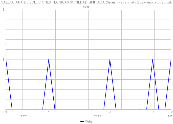 VALENCIANA DE SOLUCIONES TECNICAS SOCIEDAD LIMITADA (Spain) Page visits 2024 