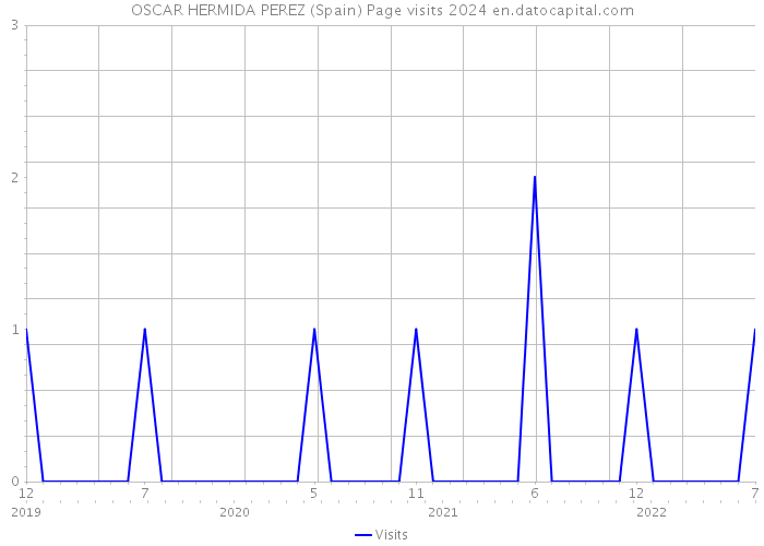 OSCAR HERMIDA PEREZ (Spain) Page visits 2024 