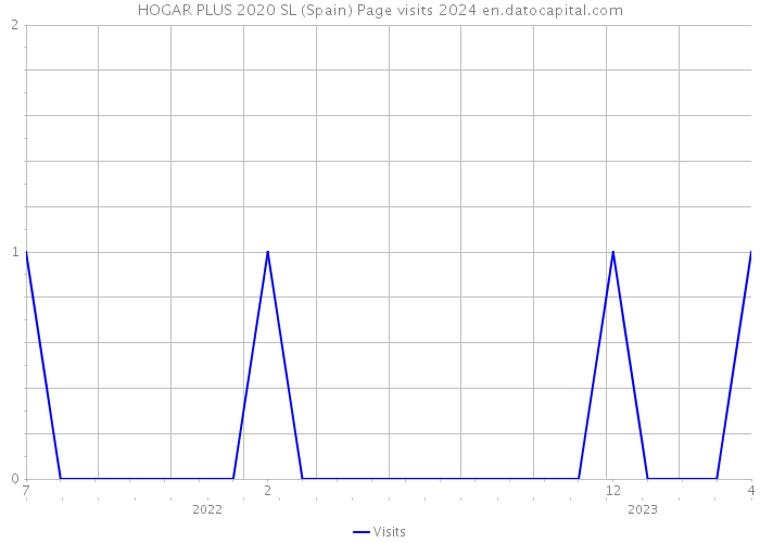 HOGAR PLUS 2020 SL (Spain) Page visits 2024 