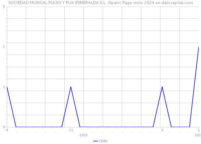 SOCIEDAD MUSICAL PULSO Y PUA ESMERALDA S.L. (Spain) Page visits 2024 