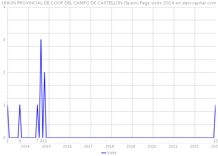 UNION PROVINCIAL DE COOP DEL CAMPO DE CASTELLON (Spain) Page visits 2024 