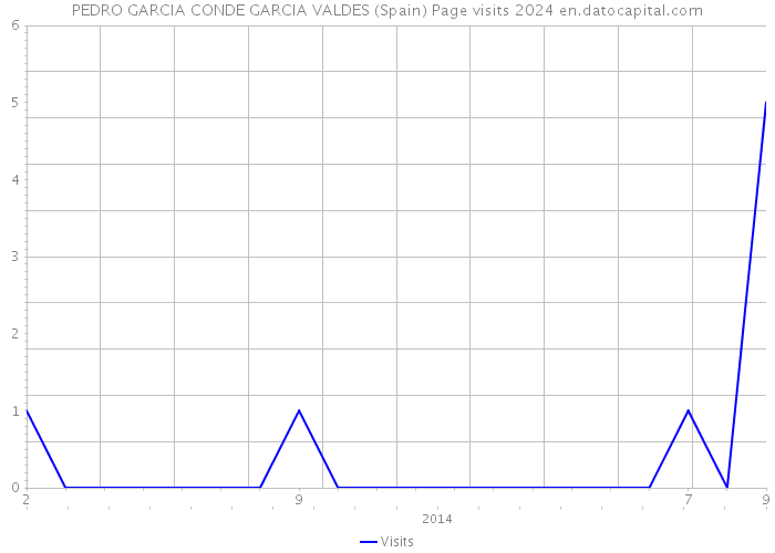PEDRO GARCIA CONDE GARCIA VALDES (Spain) Page visits 2024 