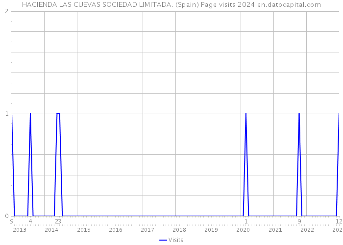 HACIENDA LAS CUEVAS SOCIEDAD LIMITADA. (Spain) Page visits 2024 